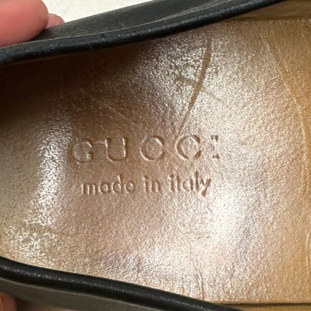 GUC Gucci Microguccissima Leather GG Loafers Drivers Made in Italy UK 9.5 US 10 - Picture 9 of 13